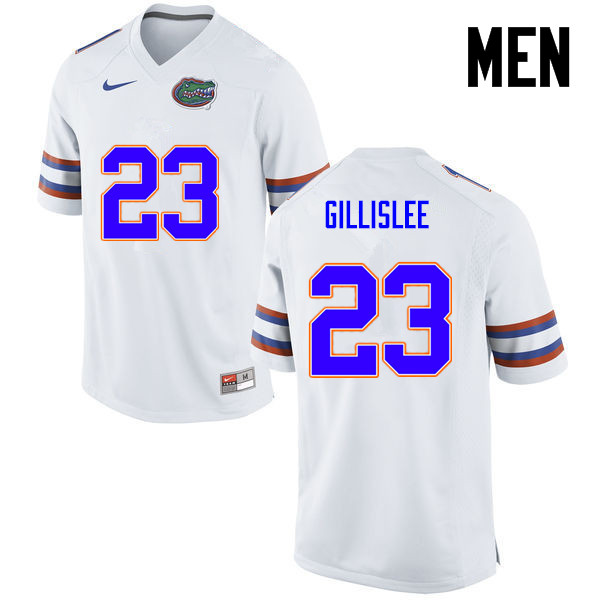 Men Florida Gators #23 Mike Gillislee College Football Jerseys-White - Click Image to Close